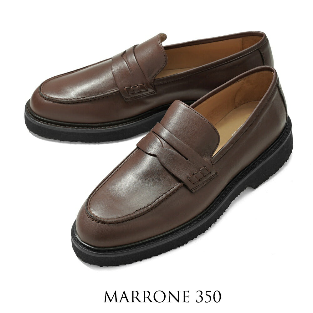 マノヴィエ トスカーネ MANOVIE TOSCANE コインローファー LORENZO PENNY レザー ブラック ブラウン 牛革 ローファー スリッポン メンズ カジュアル イタリア メンズ靴 本革 軽量 歩きやすい 疲れない シンプル 【送料無料】