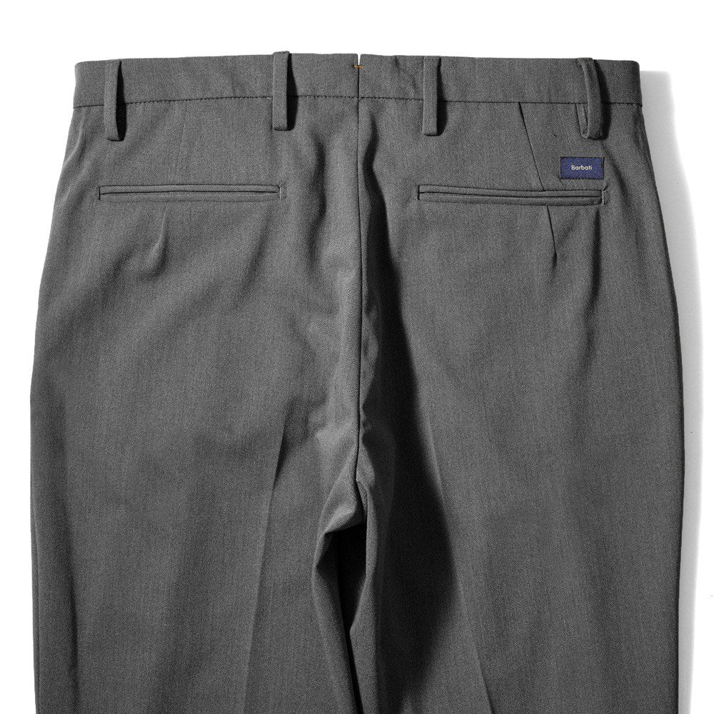 バルバッティ BARBATI スラックス 2プリーツ ツープリーツ P-OLIVER 225782 ストレッチ 25秋冬 ポリエステル テーパードパンツ スリムパンツ メンズ ズボン 紳士ズボン パンツ ブラック グレー ブラウン ベージュ