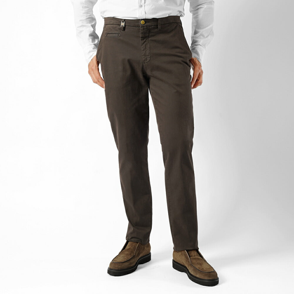 バルバッティ BARBATI P-JEK-R 225812 チノ レギュラーフィット コットンツイル ウォッシュ加工 ストレッチ 25秋冬 パンツ テーパードパンツ チノパン スリムパンツ メンズ チノパンスリム チノパン シンプル ネイビー ブラウン オフホワイト イタリア インポート