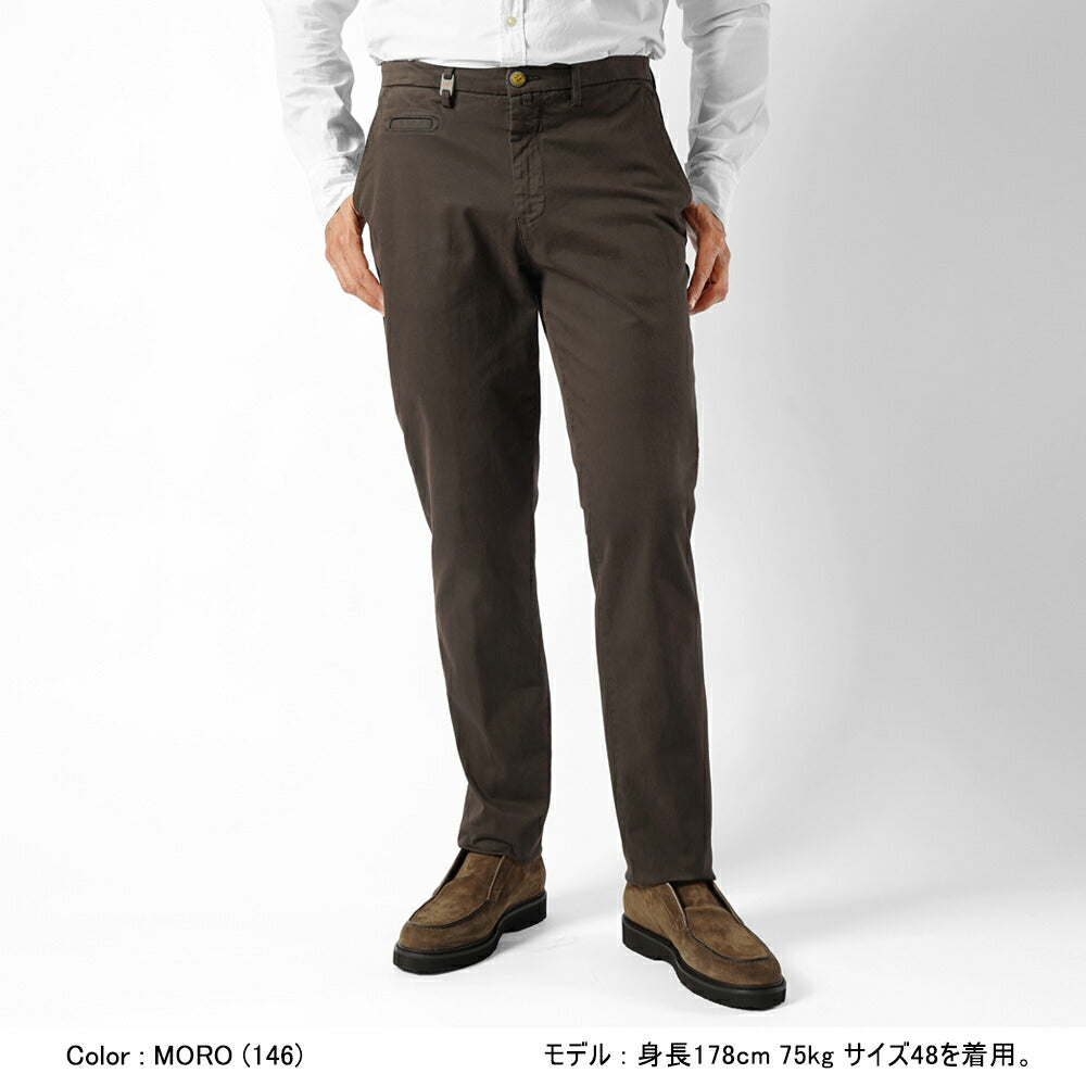 バルバッティ BARBATI P-JEK-R 225812 チノ レギュラーフィット コットンツイル ウォッシュ加工 ストレッチ 25秋冬 パンツ テーパードパンツ チノパン スリムパンツ メンズ チノパンスリム チノパン シンプル ネイビー ブラウン オフホワイト イタリア インポート