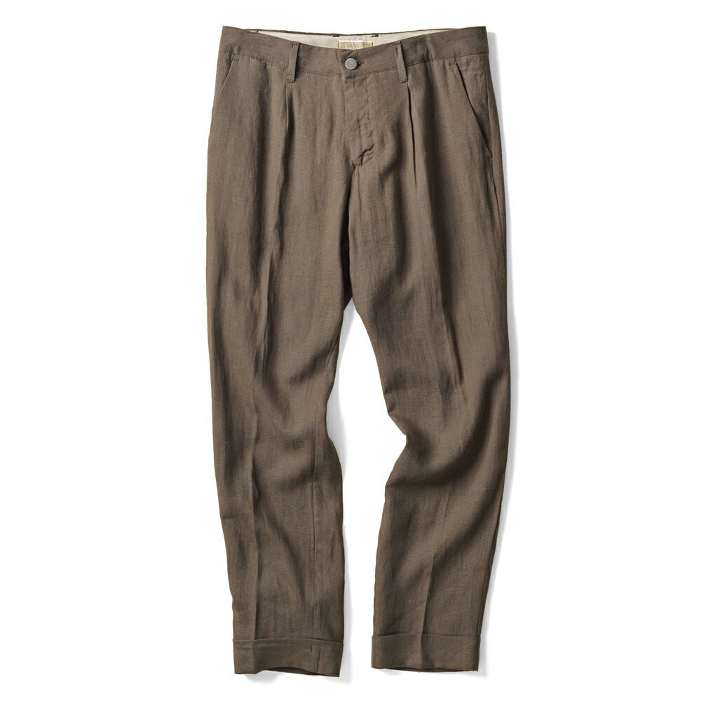 ベルネーゼミラノ BERNESE MILANO リネンパンツ ブルー ブラック ブラウン TLI57PA571BP25 リネンジャケット 25春夏 セットアップ対応 メンズ カジュアル ブランド イタリア