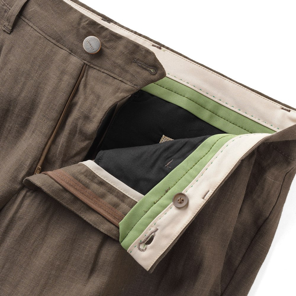 ベルネーゼミラノ BERNESE MILANO リネンパンツ ブルー ブラック ブラウン TLI57PA571BP25 リネンジャケット 25春夏 セットアップ対応 メンズ カジュアル ブランド イタリア