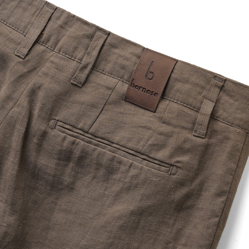 ベルネーゼミラノ BERNESE MILANO リネンパンツ ブルー ブラック ブラウン TLI57PA571BP25 リネンジャケット 25春夏 セットアップ対応 メンズ カジュアル ブランド イタリア
