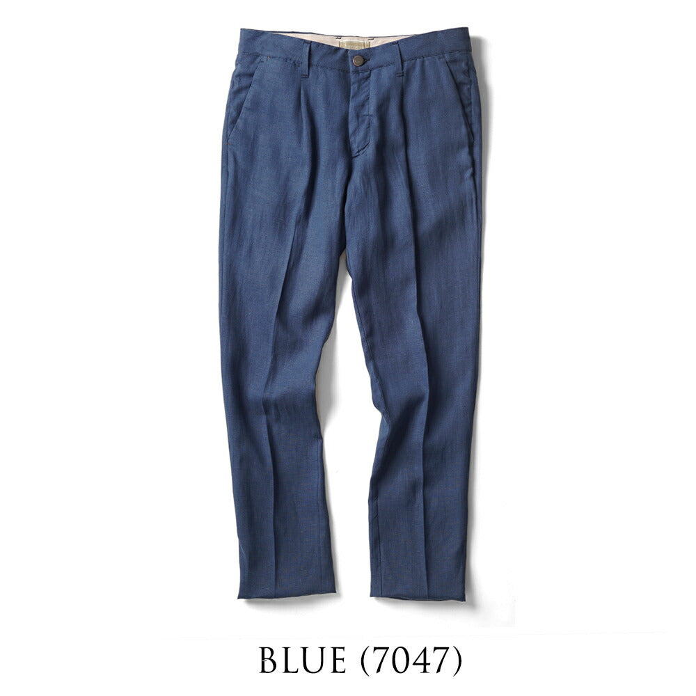 ベルネーゼミラノ BERNESE MILANO リネンパンツ ブルー ブラック ブラウン TLI57PA571BP25 リネンジャケット 25春夏 セットアップ対応 メンズ カジュアル ブランド イタリア