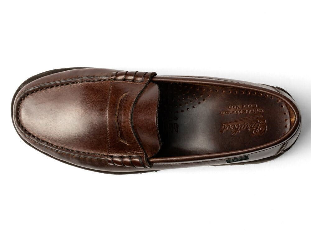 パラブーツ PARABOOT CORAUX / RAID コロー コインローファー ブラウン MARRON-LIS AMERICA モカシン ローファー 183303 デッキシューズ スリッポン コマンドソール メンズ革靴 高品質 メンズ ブランド 履き心地 紳士靴 カジュアル 革靴