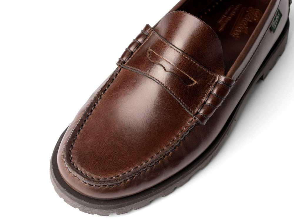 パラブーツ PARABOOT CORAUX / RAID コロー コインローファー ブラウン MARRON-LIS AMERICA モカシン ローファー 183303 デッキシューズ スリッポン コマンドソール メンズ革靴 高品質 メンズ ブランド 履き心地 紳士靴 カジュアル 革靴