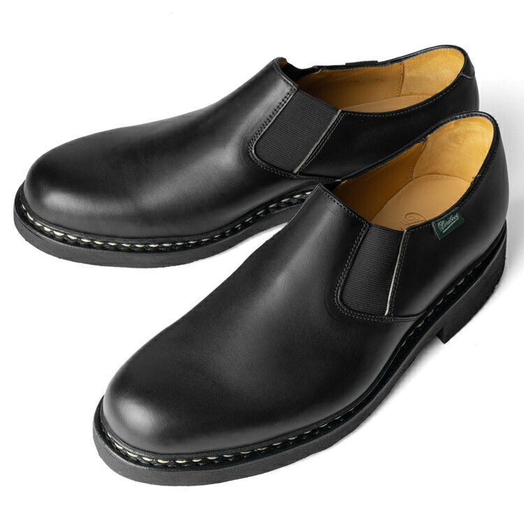 【大きいサイズ特価】パラブーツ PARABOOT PHOTON / TEX フォトン サイドゴアブーツ ブラック NOIRE - LIS NOIR モカシン 145712 サイドゴア スリッポン ショートブーツ メンズ革靴 高品質 メンズ ブランド 履き心地 紳士靴 カジュアル 革靴 ブーツ