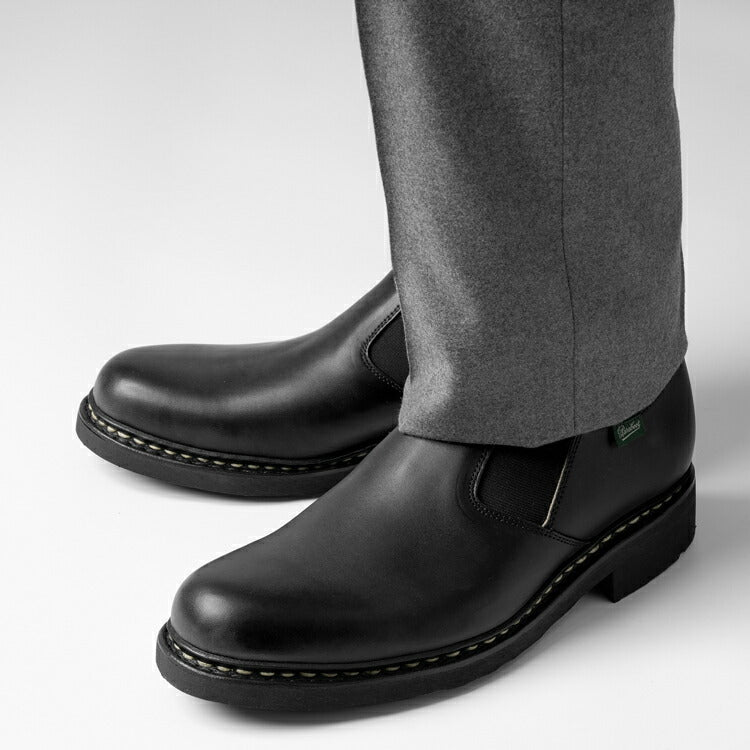 パラブーツ PARABOOT PHOTON / TEX フォトン サイドゴアブーツ ブラック NOIRE - LIS NOIR モカシン 145712 サイドゴア スリッポン ショートブーツ メンズ革靴 高品質 メンズ ブランド 履き心地 紳士靴 カジュアル 革靴 ブーツ