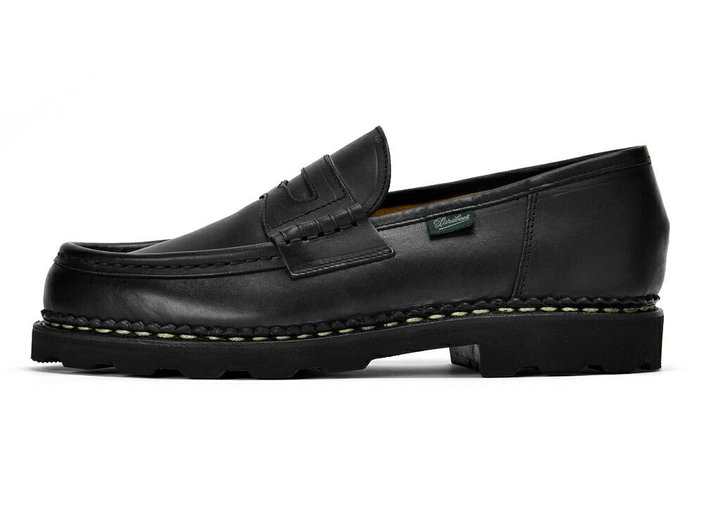 パラブーツ PARABOOT ランス REIMS ブラック LIS-NOIR カーフ ローファー ノルウィージャン製法 メンズ ビジネスシューズ メンズ革靴 高品質 メンズ ブランド 履き心地 紳士靴 ドレスシューズ メンズビジネスシューズ 黒 カジュアル