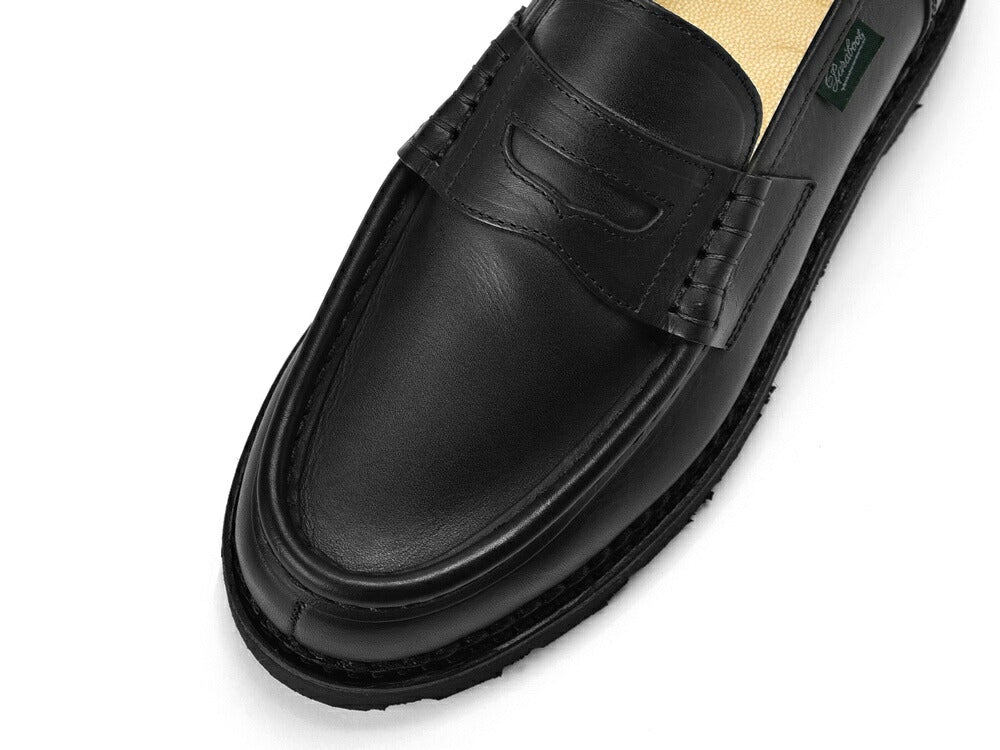 【大きいサイズ特価】パラブーツ PARABOOT ランス REIMS ブラック LIS-NOIR カーフ ローファー ノルウィージャン製法 メンズ ビジネスシューズ メンズ革靴 高品質 メンズ ブランド 履き心地 紳士靴 ドレスシューズ メンズビジネスシューズ 黒 カジュアル