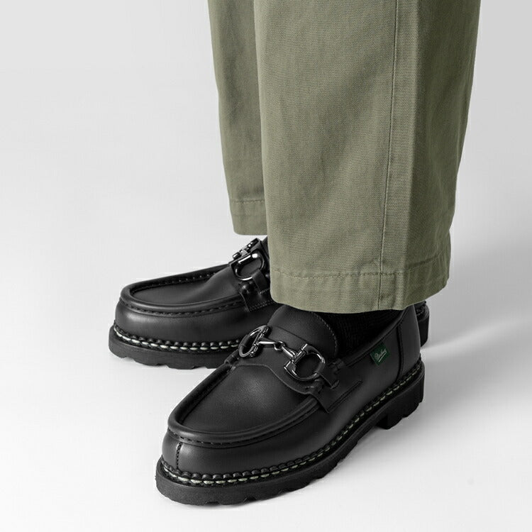パラブーツ PARABOOT ランス モル REIMS MORS ビットローファー ブラック LIS-NOIR 202715 モカシン ビット カーフ ローファー オイルドレザー ラバーソール Paraboot ノルウィージャン製法 メンズ ビジネスシューズ 革靴 ブランド ドレスシューズ 黒