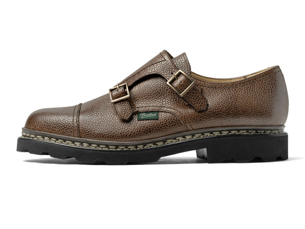 パラブーツ PARABOOT ウィリアム WILLIAM ブラウン GR EBENE 981435 ダブルモンクストラップ グレインレザー ノルウィージャン製法【ドレスシューズ 革靴 ビジネスシューズ メンズ インポート】