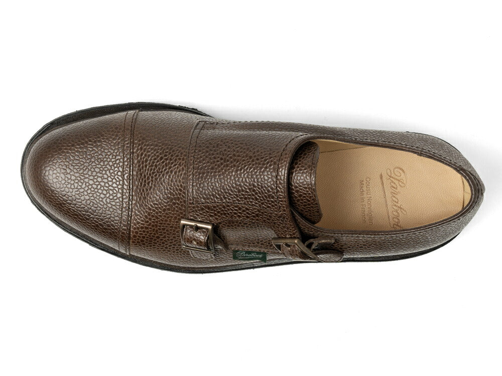 パラブーツ PARABOOT ウィリアム WILLIAM ブラウン GR EBENE 981435 ダブルモンクストラップ グレインレザー ノルウィージャン製法【ドレスシューズ 革靴 ビジネスシューズ メンズ インポート】