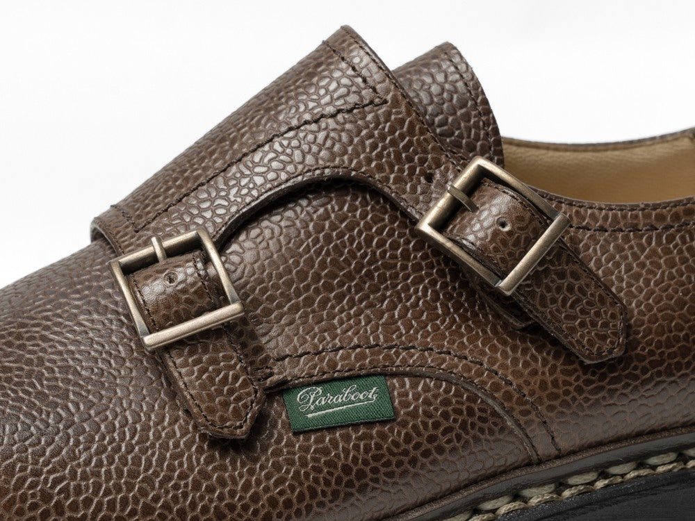 パラブーツ PARABOOT ウィリアム WILLIAM ブラウン GR EBENE 981435 ダブルモンクストラップ グレインレザー ノルウィージャン製法【ドレスシューズ 革靴 ビジネスシューズ メンズ インポート】