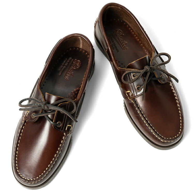 パラブーツ PARABOOT バース BARTH MARINE デッキシューズ ブラウン MARRON AMERICA 780001 モカシン オイルドレザー ラバーソール スリッポン 革靴 メンズ インポート