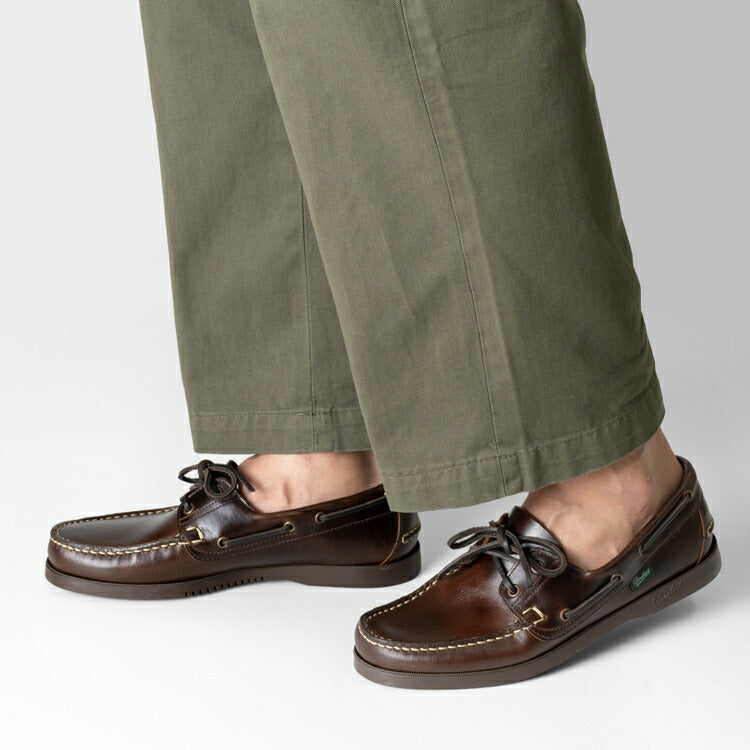 パラブーツ PARABOOT バース BARTH MARINE デッキシューズ ブラウン MARRON AMERICA 780001 モカシン オイルドレザー ラバーソール スリッポン 革靴 メンズ インポート