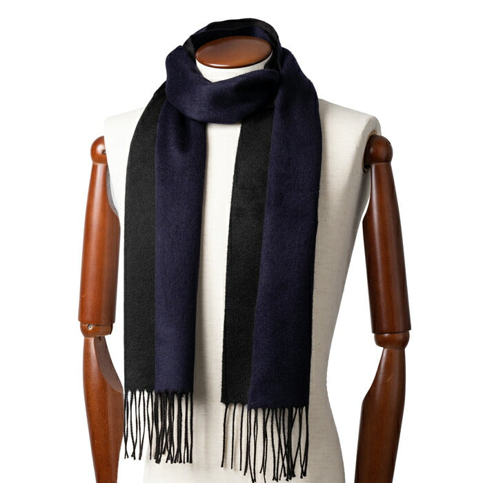ピアチェンツァ PIACENZA カシミア混シルク ストール マフラー ダブルフェイス 82249 全6色 ネイビー / パープル / グレー / ベージュ / ブラック / ライトグレー メンズ レディース 秋 冬 カシミア シルク カシミヤ 冬小物 プレゼント