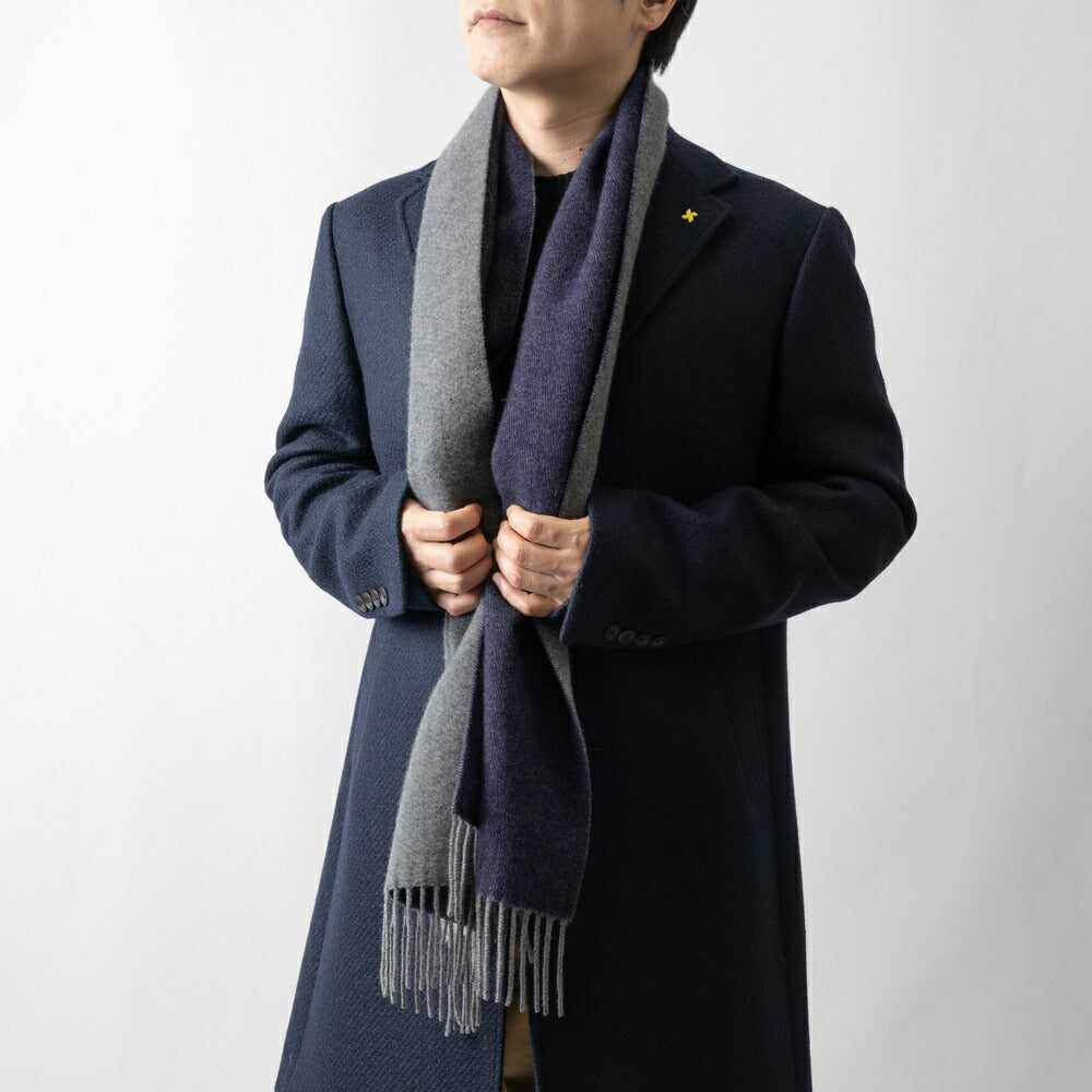 ピアチェンツァ PIACENZA カシミア ストール マフラー ダブルフェイス 82606 ブラック グレー ベージュ ネイビー メンズ レディース 秋 冬 カシミア カシミヤ 冬小物 プレゼント