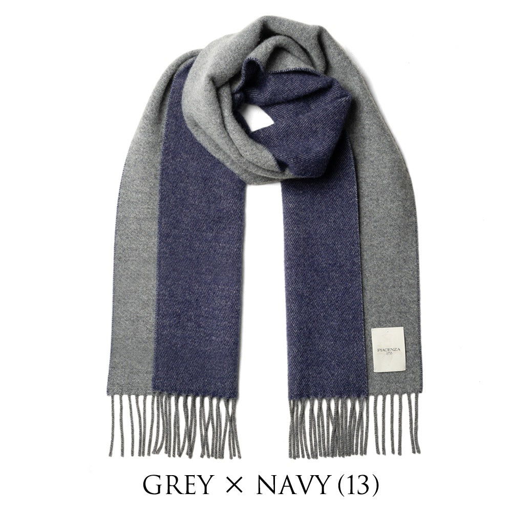 ピアチェンツァ PIACENZA カシミア ストール マフラー ダブルフェイス 82606 ブラック グレー ベージュ ネイビー メンズ レディース 秋 冬 カシミア カシミヤ 冬小物 プレゼント