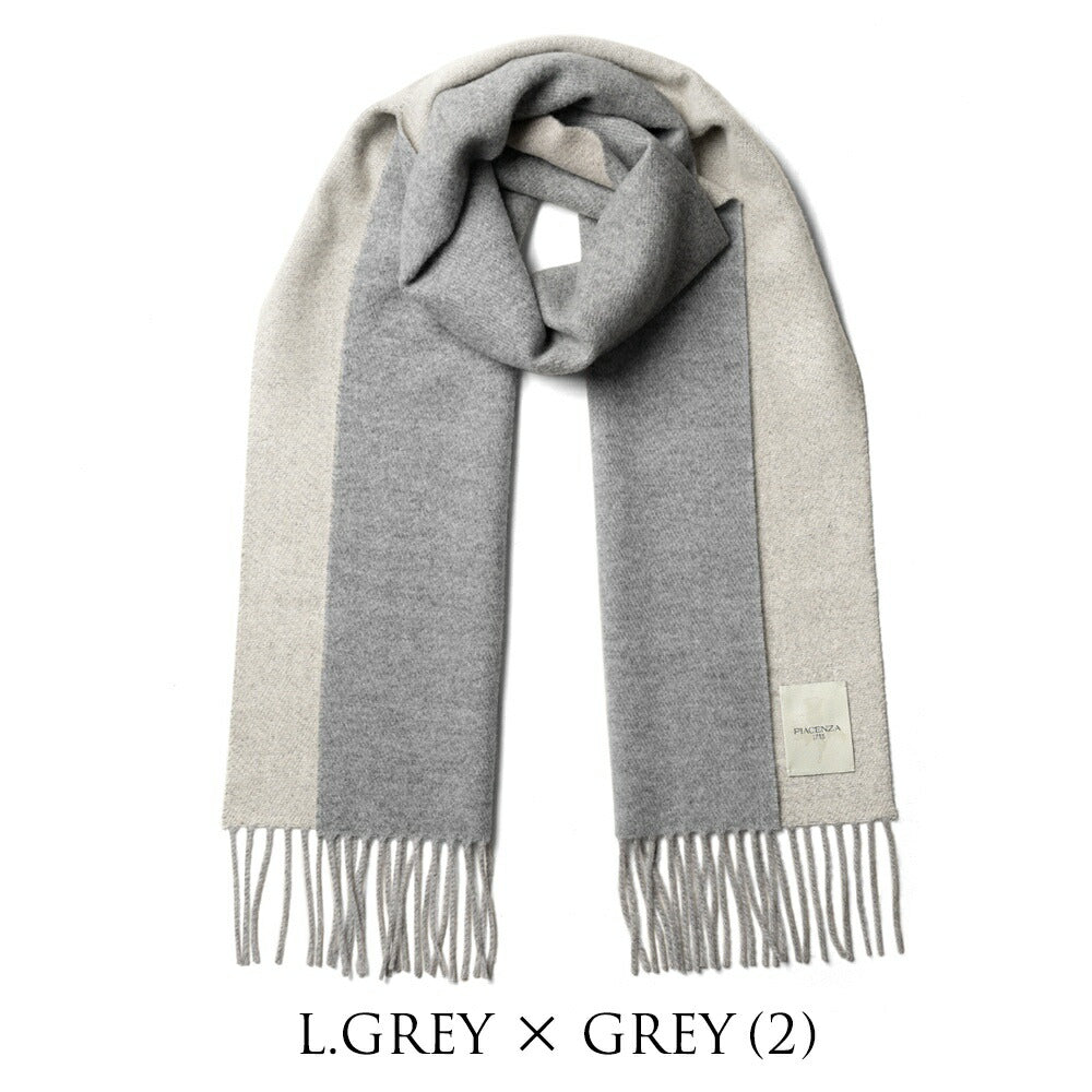 ピアチェンツァ PIACENZA カシミア ストール マフラー ダブルフェイス 82606 ブラック グレー ベージュ ネイビー メンズ レディース 秋 冬 カシミア カシミヤ 冬小物 プレゼント