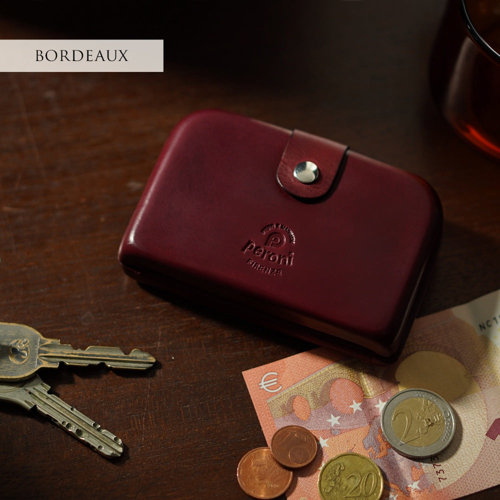 ペローニ PERONI FIRENZE ミニ財布 ミニウォレット グリーン ブラック レッド ネイビー オレンジ マスタード ボルドー ライトブルー ライトグリーン コインケース カードケース 札入れ 革 メンズ レディース イタリアンレザー 小さい財布 ブランド GIRAMONDO ジラモンド