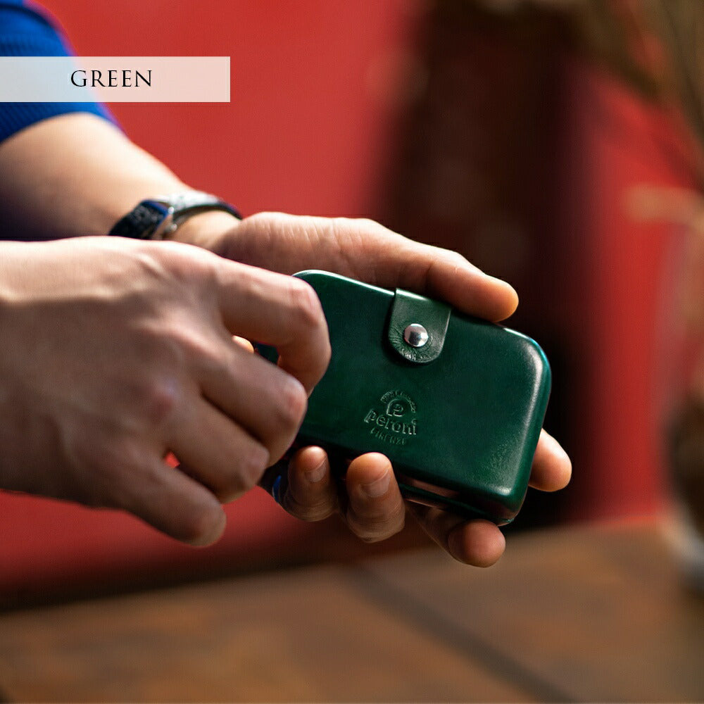 ペローニ PERONI FIRENZE ミニ財布 ミニウォレット グリーン ブラック レッド ネイビー オレンジ マスタード ボルドー ライトブルー ライトグリーン コインケース カードケース 札入れ 革 メンズ レディース イタリアンレザー 小さい財布 ブランド GIRAMONDO ジラモンド