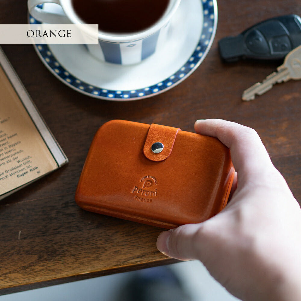 ペローニ PERONI FIRENZE ミニ財布 ミニウォレット グリーン ブラック レッド ネイビー オレンジ マスタード ボルドー ライトブルー ライトグリーン コインケース カードケース 札入れ 革 メンズ レディース イタリアンレザー 小さい財布 ブランド GIRAMONDO ジラモンド