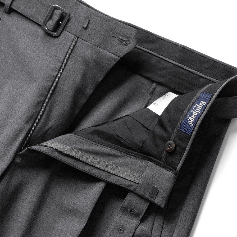 エキパージュ EQUIPAGE ベルテッドパンツ スラックス ワイド PROTEO 933 ウール ストレッチ 25春夏 ベルテッド ベルト ワイドパンツ メンズ カジュアル ビジネス イタリア ワイドスラックス ブラック ブラウン グレー