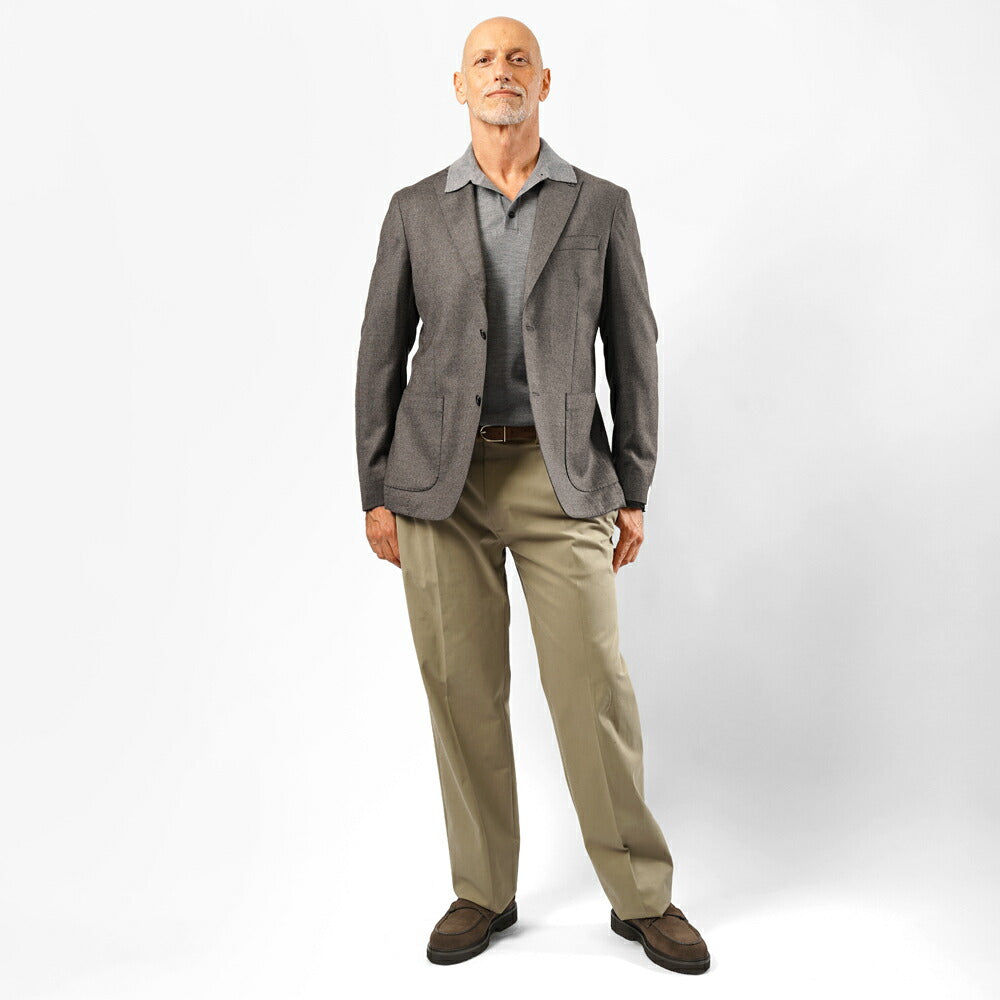 ブレラス BRERAS ジャケット VENEZIA T A 535 シングル ブラウン ブラック 25AW 25秋冬 テーラードジャケット CANONICO カノニコ フランネルウール メンズ ビジネス ブランド アンフィニッシュ 2ボタン サイドベンツ 高級 クラシコ イタリア