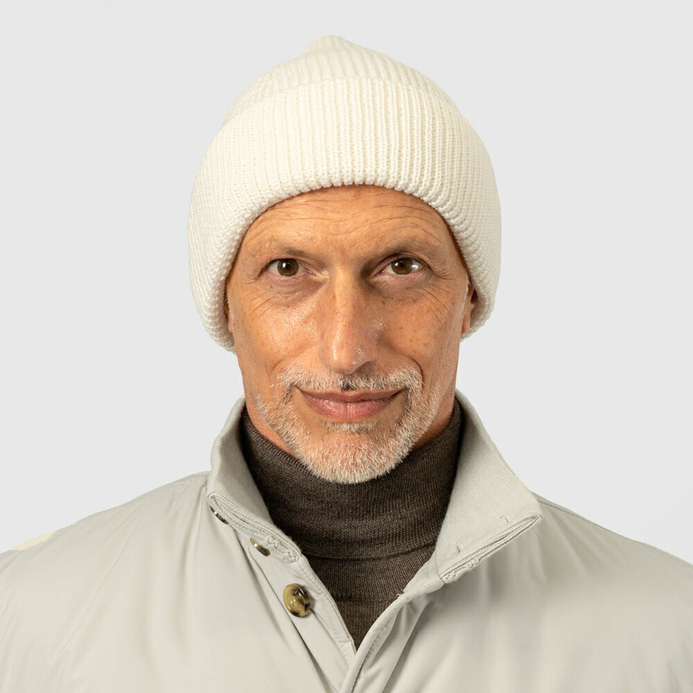 ロベルトコリーナ ニットキャップ メリノウール ビーニー 2151 オフホワイト ブラック ネイビー グレー 秋冬 roberto collina メンズ ニット キャップ インポート イタリア 防寒 帽子 ニット帽 冬小物 プレゼント フリーサイズ