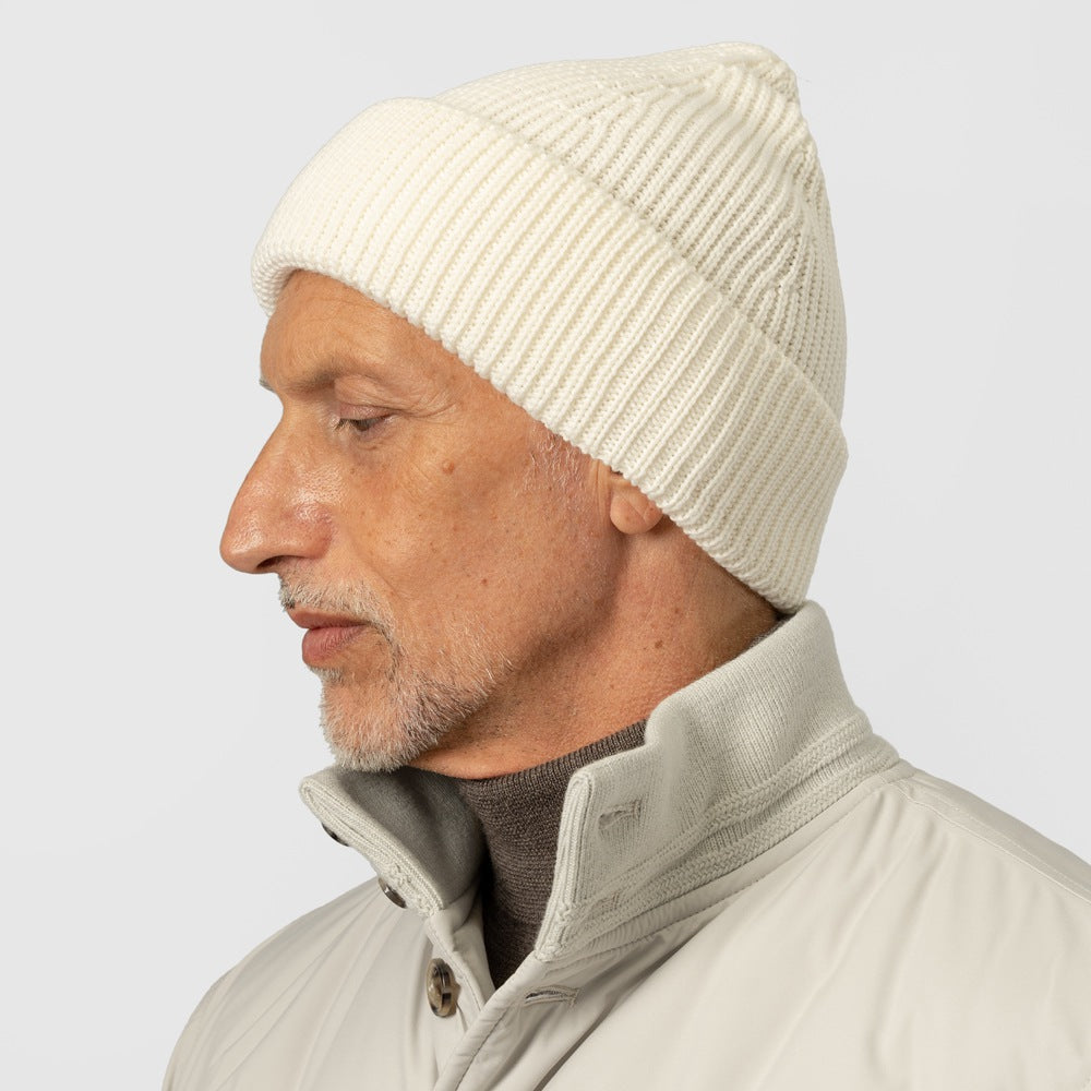 ロベルトコリーナ ニットキャップ メリノウール ビーニー 2151 オフホワイト ブラック ネイビー グレー 秋冬 roberto collina メンズ ニット キャップ インポート イタリア 防寒 帽子 ニット帽 冬小物 プレゼント フリーサイズ