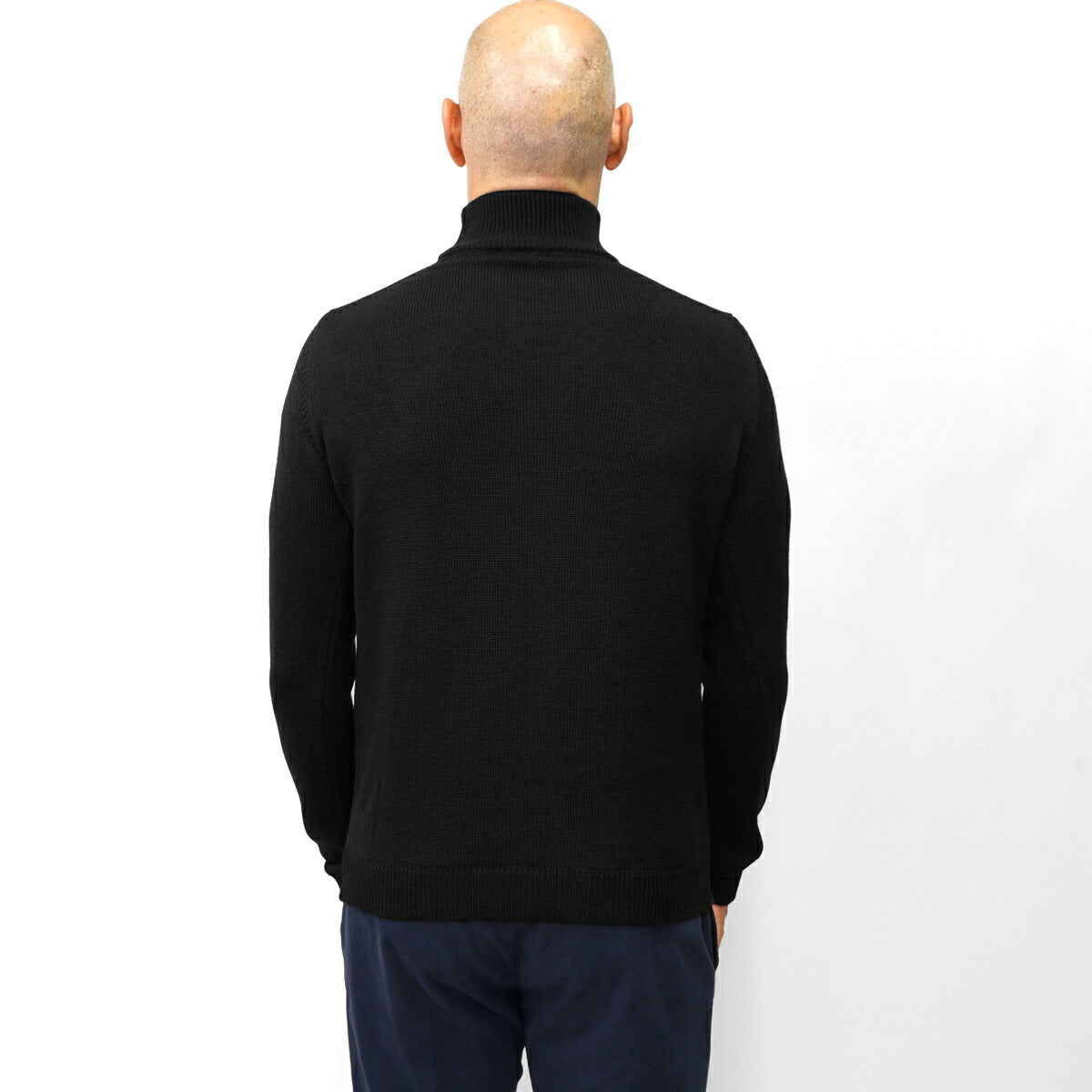 ロベルトコリーナ ニット タートルネック 1003 ハイゲージ ブラック ネイビー グレー オフホワイト エンジ カーキ ミリタリー 秋冬 roberto collina メンズ セーター 薄手 タートル
