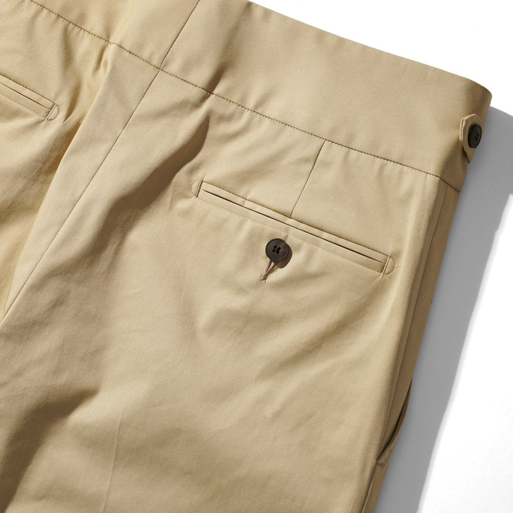 エキパージュ EQUIPAGE グルカパンツ トラウザー REMO 520 スリム チノ ミリタリー コットンパンツ ストレッチ 25春夏 スラックス チノパン チノパンツ テーパード  ベージュ ブラック