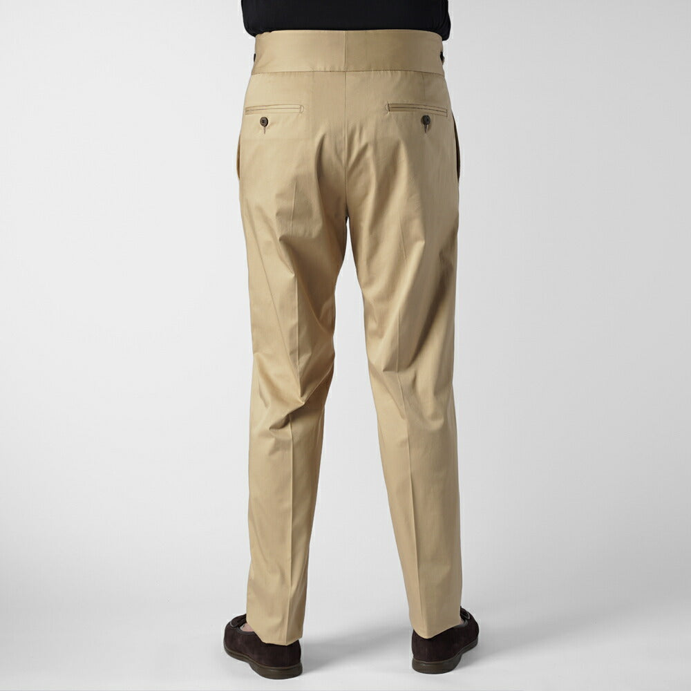 エキパージュ EQUIPAGE グルカパンツ トラウザー REMO 520 スリム チノ ミリタリー コットンパンツ ストレッチ 25春夏 スラックス チノパン チノパンツ テーパード  ベージュ ブラック