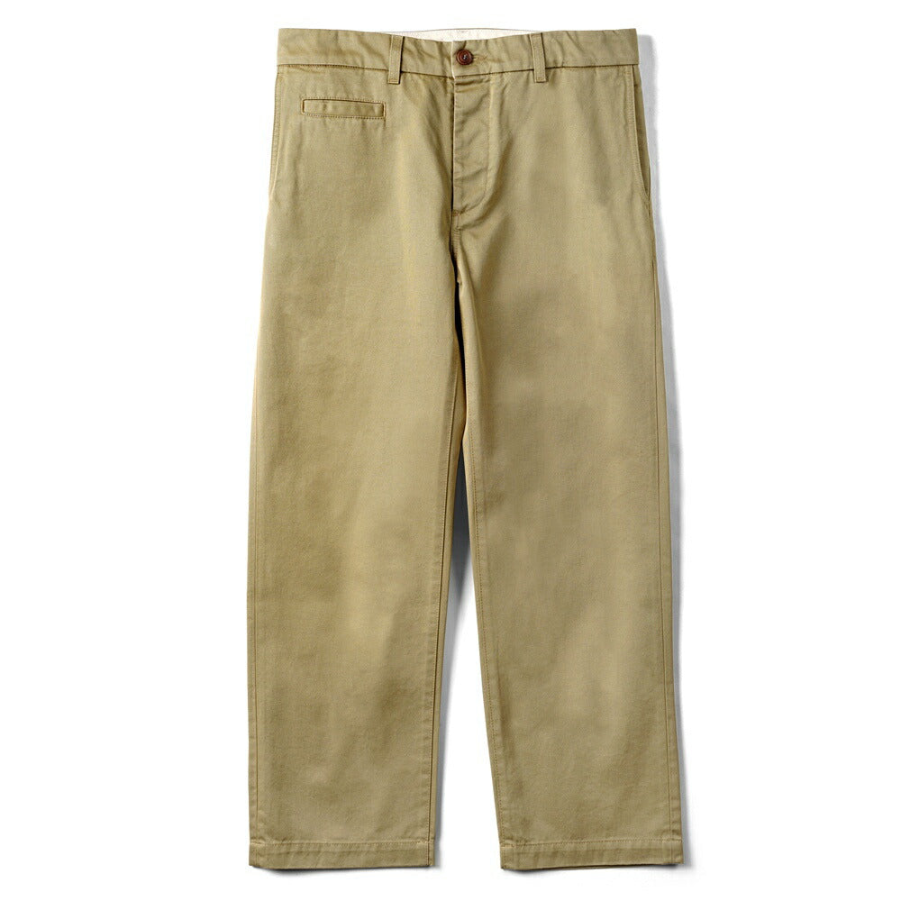 テラジェノバ TELA GENOVA チノパンツ ミリタリーチノ REN03 BEIG RENZO コットン ヴィンテージ ビンテージ ミリタリー US ARMY チノ ストレート 25春夏 メンズ チノパン カジュアル ベージュ カーキ