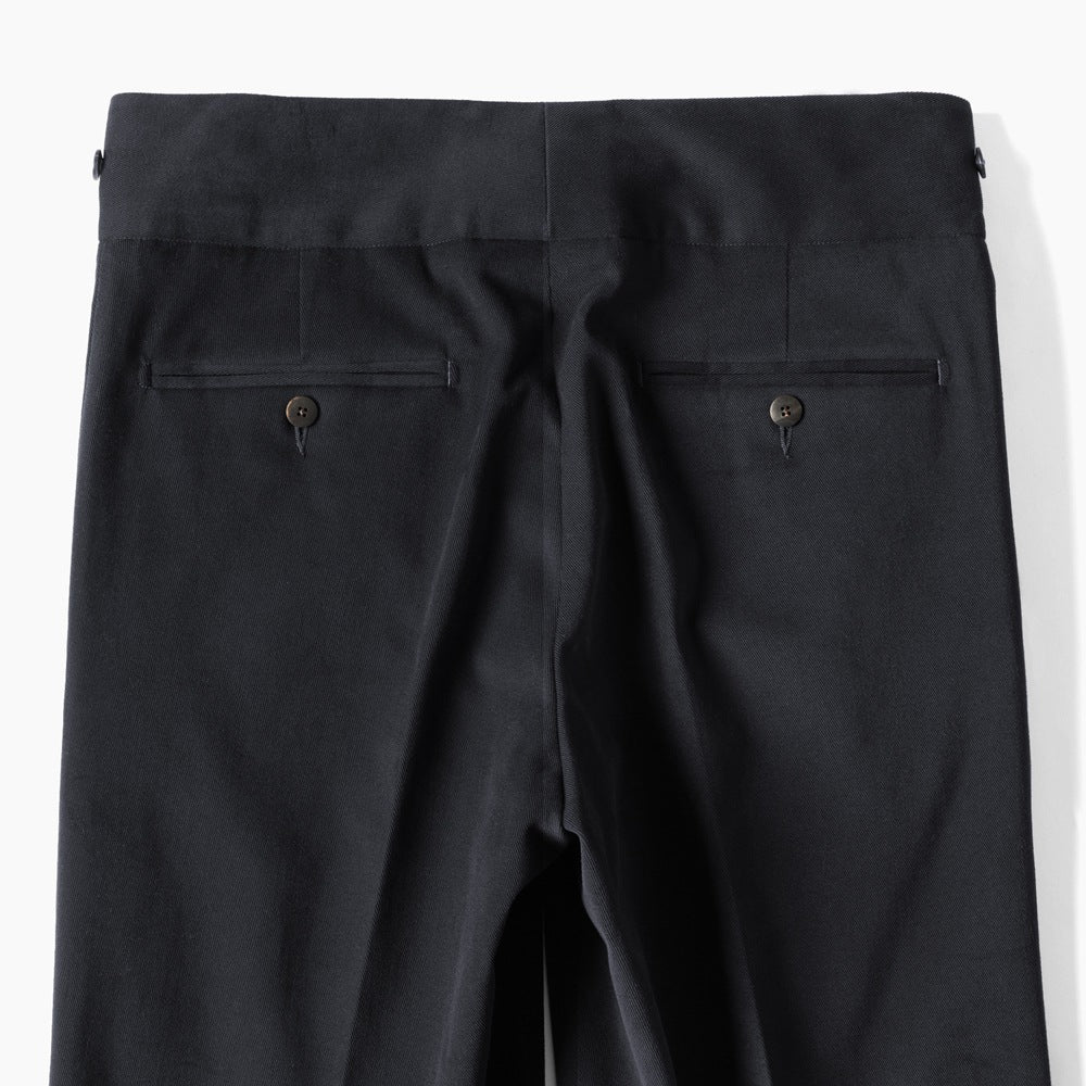 エキパージュ EQUIPAGE グルカパンツ トラウザー ROMOLO 201 セミワイド チノ ミリタリー コットンパンツ ストレッチ 25秋冬 スラックス チノパン チノパンツ  メンズ カジュアル ビジネス イタリア ネイビー オフホワイト ブラック