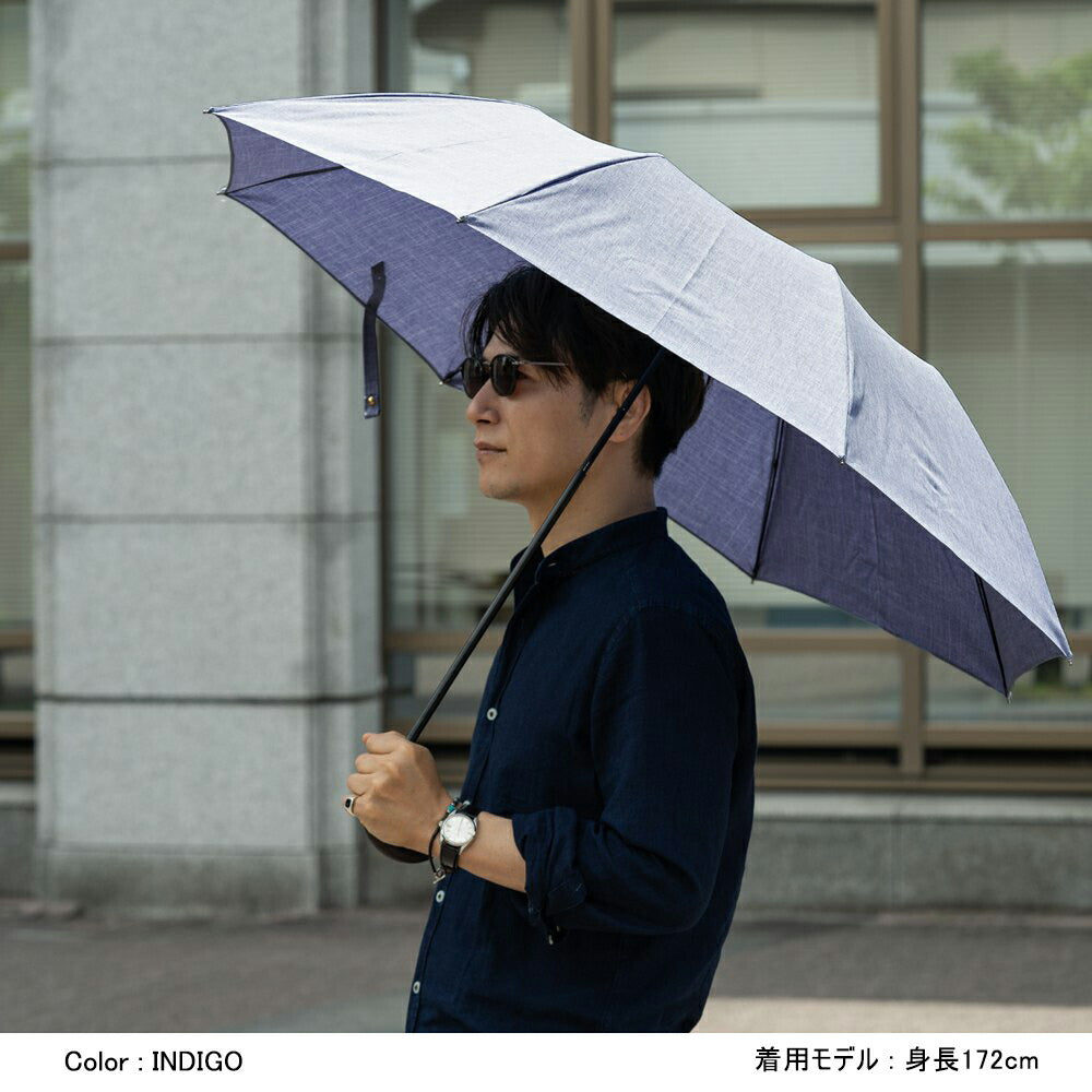 ラグタイム RAG TIME 日傘 折り畳み 晴雨兼用 シャンブレー メンズ レディース 傘 高級傘 晴れ雨兼用傘 折りたたみ UVカット 日傘雨傘 折畳傘 折りたたみ傘 折り畳み傘 ビジネス 日傘 高級 シンプル 無地 ブラック グレー ネイビー ブラウン オフホワイト ブルー