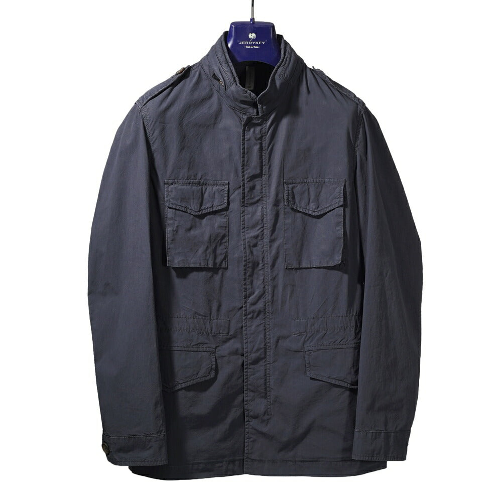 【アウトレット特価】ジェリーケイ JERRY KEY M-65ジャケット フィールドジャケット シングル ネイビー カーキグリーン SAHARA 3320-93216 25春夏 ミリタリージャケット コットン メンズ ビジネス ブランド M65 ミリタリー イタリア