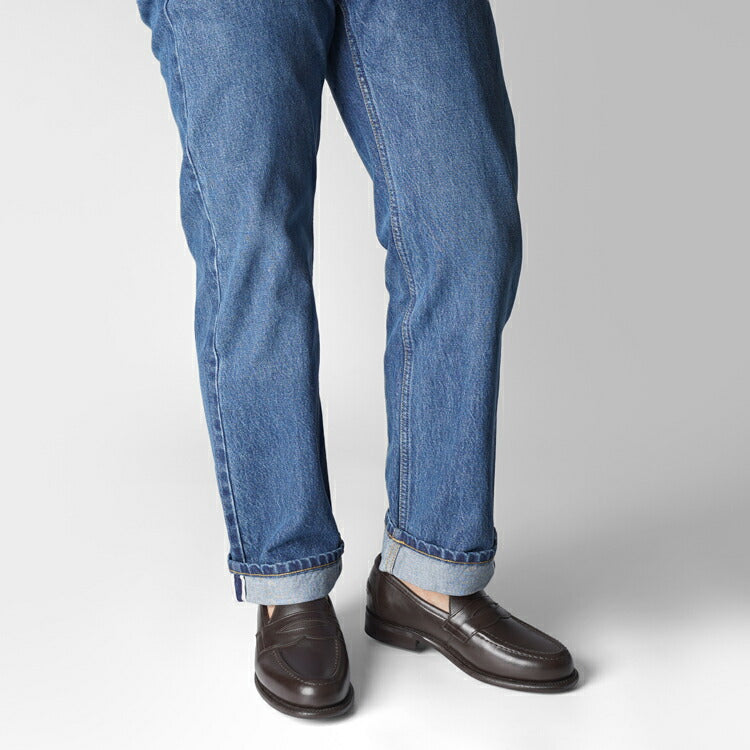 サンダース SANDERS CLIVE PENNY LOAFER ペニーローファー コインローファー バックステッチ無し 2172TD ダークブラウン ブラウン カーフレザー コマンドソール  ローファー 英国 イギリス メンズ革靴 高品質 メンズ ブランド 履き心地 紳士靴 ビジネス カジュアル 革靴