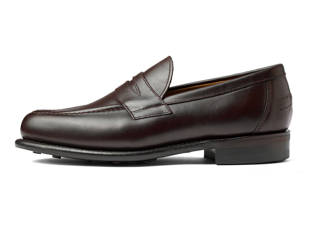 サンダース SANDERS CLIVE PENNY LOAFER ペニーローファー コインローファー バックステッチ有 2172TD ダークブラウン ブラウン カーフレザー コマンドソール スキーモック ローファー 英国 イギリス メンズ革靴 高品質 メンズ ブランド 紳士靴 ビジネス カジュアル 革靴