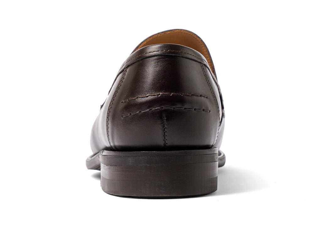 サンダース SANDERS CLIVE PENNY LOAFER ペニーローファー コインローファー バックステッチ有 2172TD ダークブラウン ブラウン カーフレザー コマンドソール スキーモック ローファー 英国 イギリス メンズ革靴 高品質 メンズ ブランド 紳士靴 ビジネス カジュアル 革靴