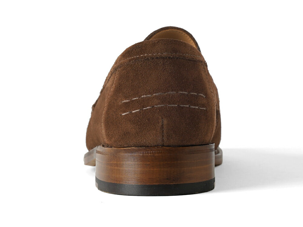 サンダース SANDERS ALDWYCH PENNY LOAFER ペニーローファー コインローファー バックステッチ有 8128PSS ブラウン スナッフ スエード レザーソール  ローファー POLO SNUFF SUEDE 英国 イギリス メンズ革靴 高品質 メンズ ブランド 紳士靴 ビジネス カジュアル 革靴