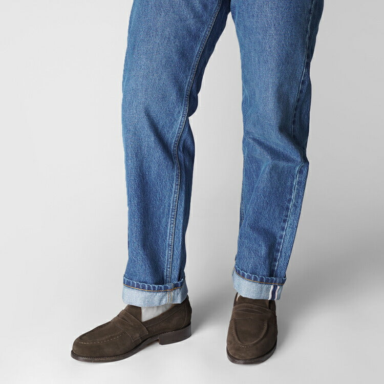 サンダース SANDERS ALDWYCH PENNY LOAFER ペニーローファー コインローファー バックステッチ有 ダークブラウン ブラウン スエード レザーソール ローファー 8128TDSP PINNER SUEDE 英国 イギリス メンズ革靴 高品質 メンズ ブランド 紳士靴 ビジネス カジュアル 革靴