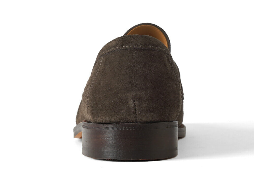 サンダース SANDERS ALDWYCH PENNY LOAFER ペニーローファー コインローファー バックステッチ無し ダークブラウン ブラウン スエード レザーソール ローファー 8128TDSP PINNER SUEDE 英国 イギリス メンズ革靴 高品質 メンズ ブランド 紳士靴 ビジネス カジュアル 革靴