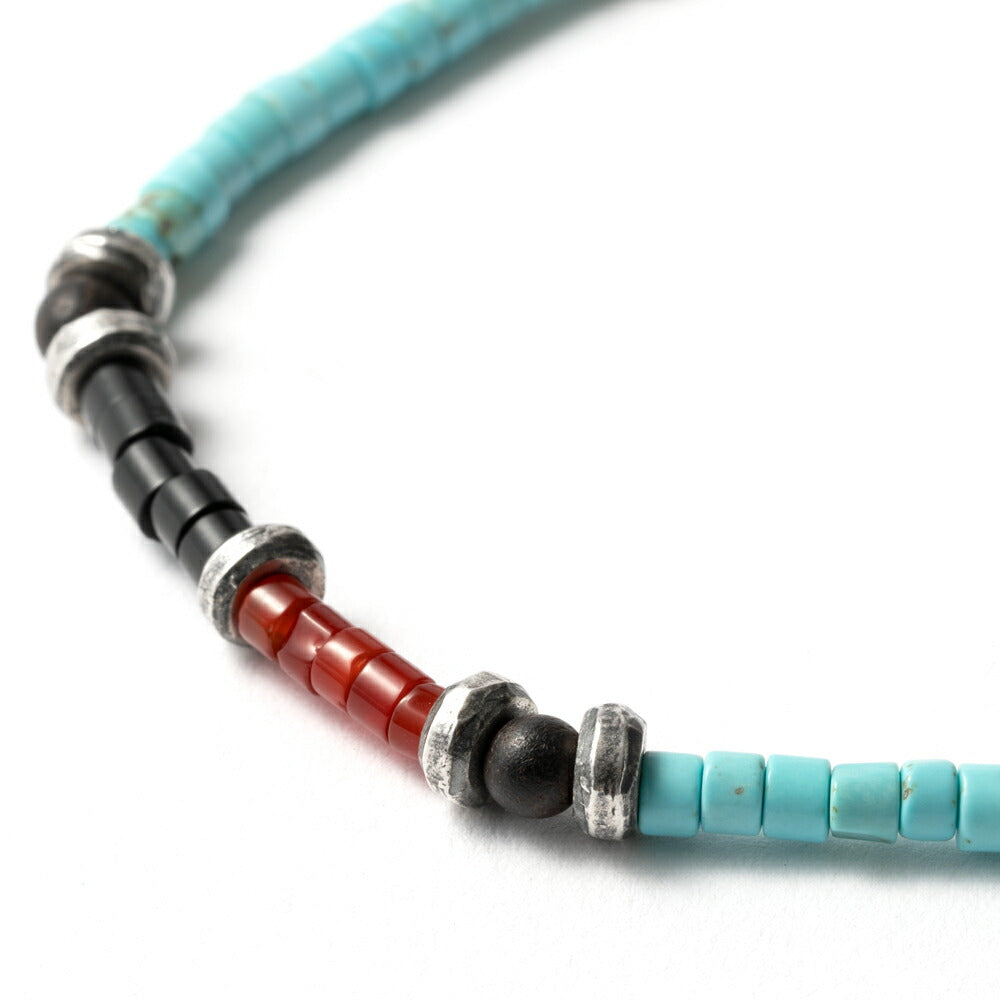 D'AMICO ダミーコ ブレスレット  SAU0340 SAU0341 ブラック ターコイズ オニキス アクセサリー Andrea D'AMICO アンドレアダミコ ダミコ メンズ レディース 石 天然石 天然石ブレスレット ブレス 腕輪 シルバー ブランド カジュアル イタリア 夏 細め