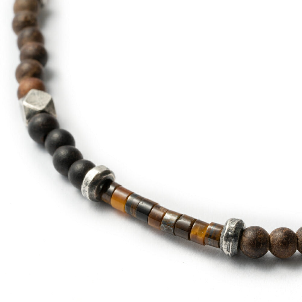 D'AMICO ダミーコ ブレスレット SAU0344 SAU0345 SAU0350 ネイビー グレー ブラウン アクセサリー Andrea D'AMICO アンドレアダミコ ダミコ メンズ レディース 天然石 腕輪 タイガーアイ ソーダライト ラブラドライト シルバー ブランド イタリア 夏 細め