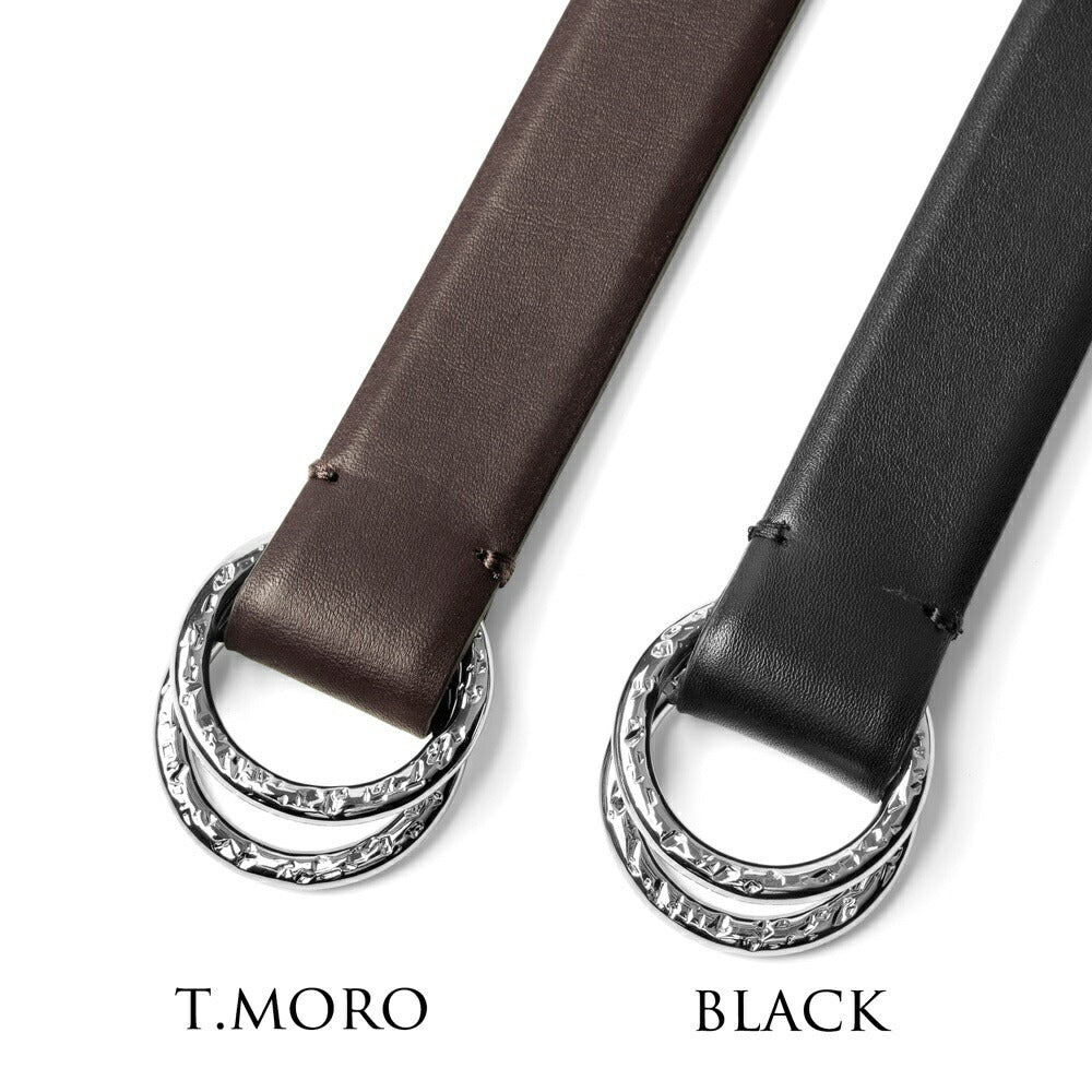 サドラーズ Saddler's リングベルト カーフナッパレザー【3.0cm幅】 RING BELT NAPPA ブラック ダークブラウン メンズ ベルト ビジネス リング イタリア  本革 カーフ ナッパ