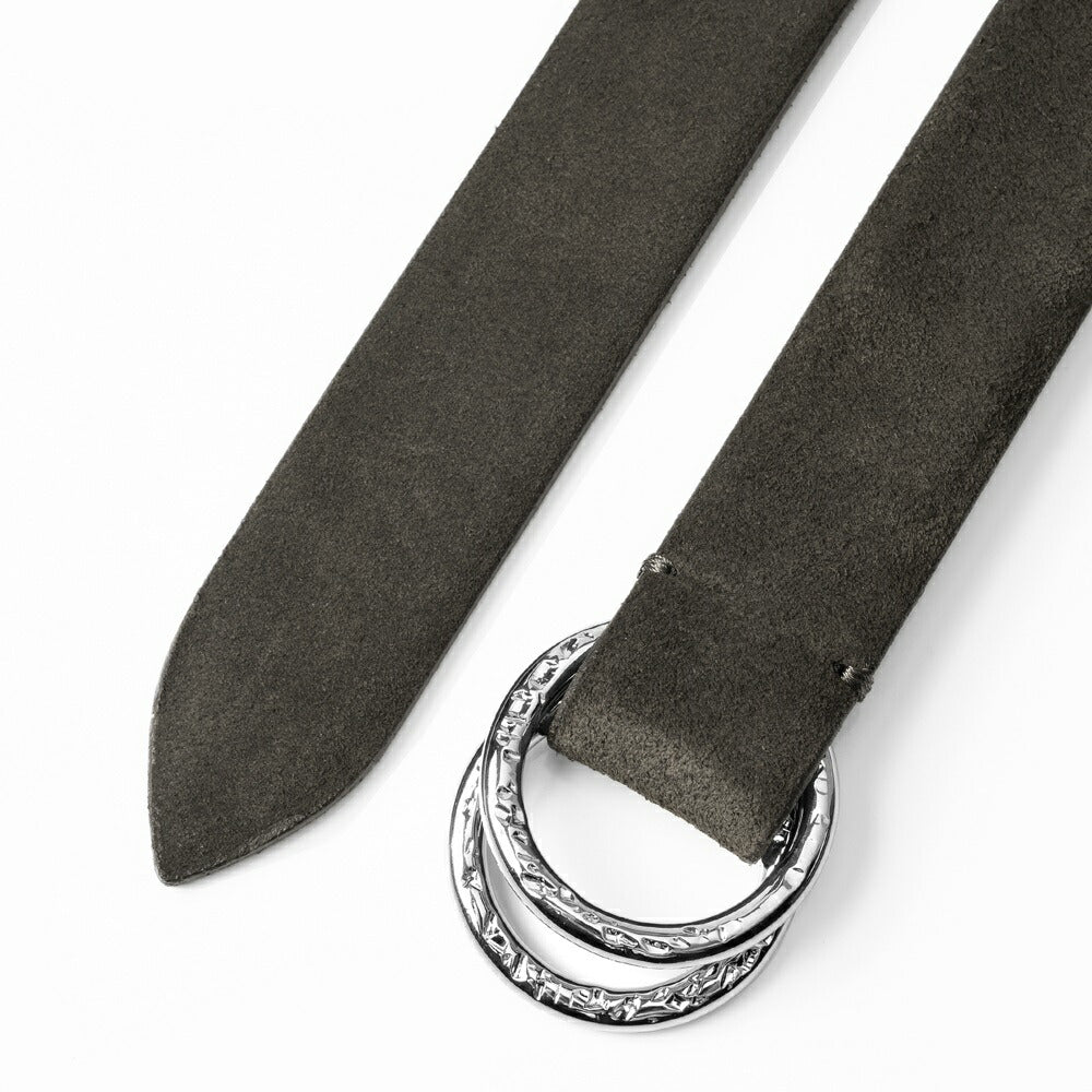 サドラーズ Saddler's リングベルト スエード【3.0cm幅】 RING BELT ブラック ダークブラウン メンズ リング ベルト ビジネス イタリア スウェード