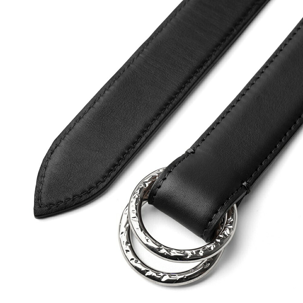 サドラーズ Saddler's リングベルト カーフナッパレザー ステッチ有り【3.0cm幅】RING BELT NAPPA ブラック ダークブラウン メンズ ベルト ビジネス リング イタリア  本革 カーフ ナッパ