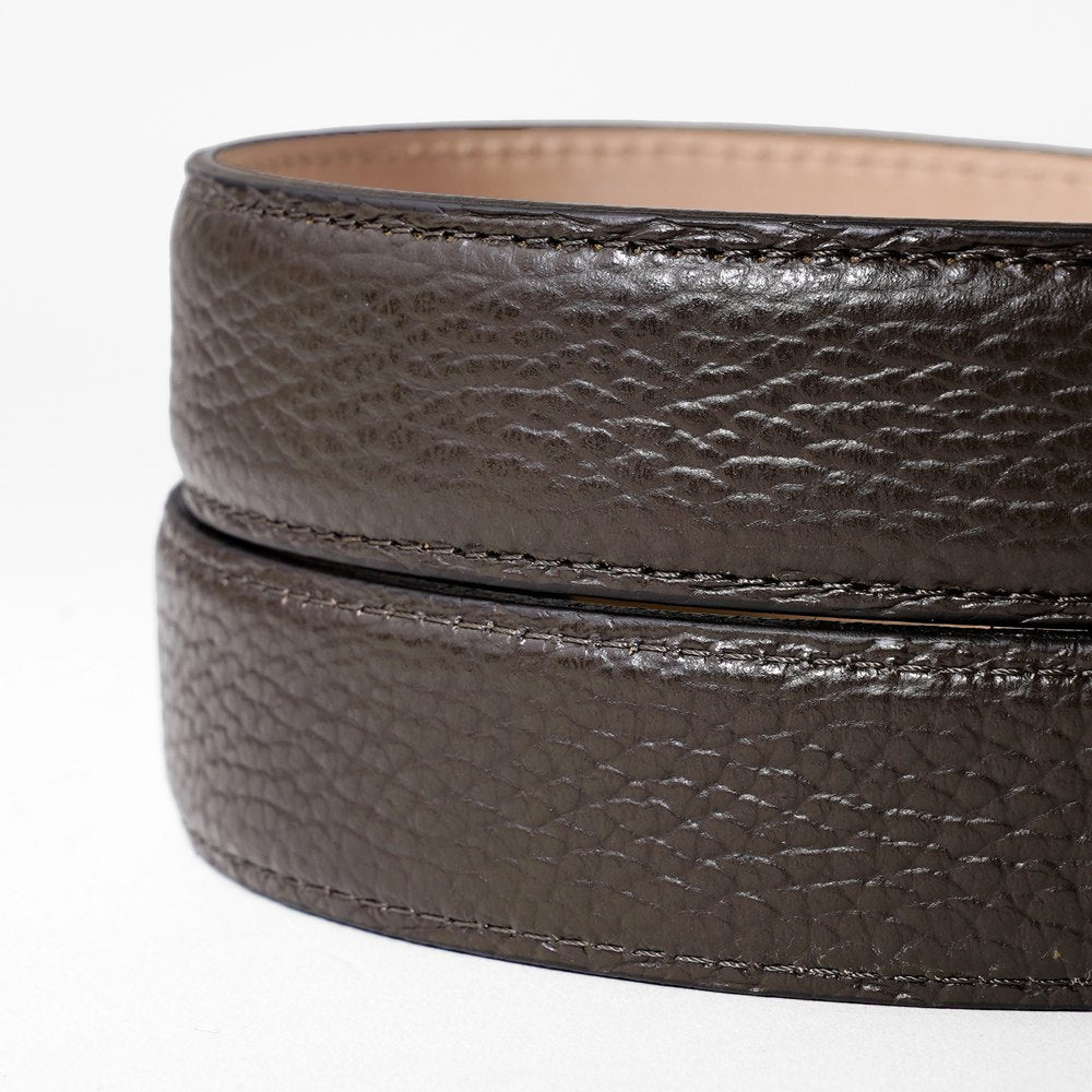 サドラーズ Saddler's リングベルト シボ革（グレイン）ステッチ有り【3.0cm幅】ADRIA RING BELT ブラック ダークブラウン メンズ ベルト ビジネス リング イタリア  本革 カーフ